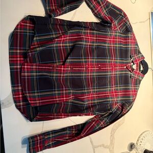 J. Crew Classic Red and Blue Plaid Shirt